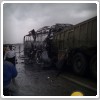 حادثه مرگبار در جاده اهواز ـ اصفهان : مسافران اتوبوس زنده زنده سوختند