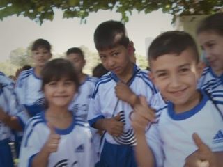 کودکان فوتبال‌دوست پناهجو در لبنان.