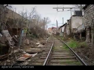 عبور قطار از کوچه ها- جمهوری آذربایجان