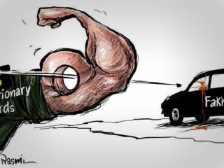 کاریکاتور «سوراخ امنیتی علی خامنه ای »