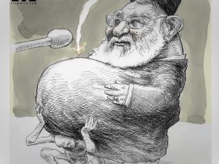 کاریکاتور «انقلاب برای ما همه چیز داشت» ، کاری از توکا نیستانی
