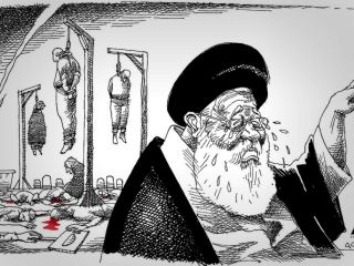کاریکاتور«مسلمونا گریه کنید، جنایت!‎»: کاری از مانا نیستانی