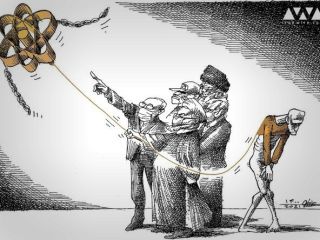 کاریکاتور « بادبادک هسته ای » کاری از مانا نیستانی