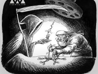 کاریکاتور «فاجعه بی‌برقی در بیمارستان‌ها»: کاری از مانا نیستانی