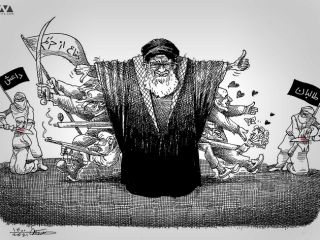 کاریکاتور « نظر ایشان به طالبان نزدیک تر است » - کاری از مانا نیستانی