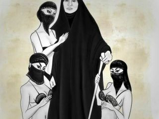 کاریکاتور «زینب جان سلیمانی و دختران لبنانی»