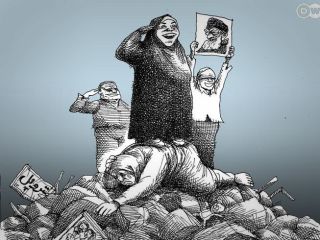 کاریکاتور «سلام فرمانده» - کاری از مانا نیستانی
