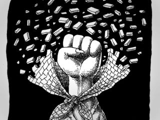 کاریکاتور «نه به حجاب اجباری» - کاری از مانا نیستانی