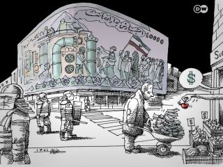 کاریکاتور «اعتبارش به اراده هاست» - اثری از مانا نیستانی