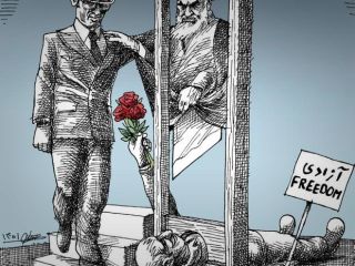 کاریکاتور« فرود امام» - کاری از مانا نیستانی