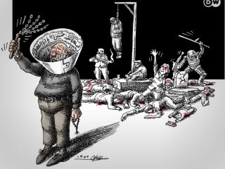 کاریکاتور «ببین کربلا اینجاست» - کاری از مانا نیستانی