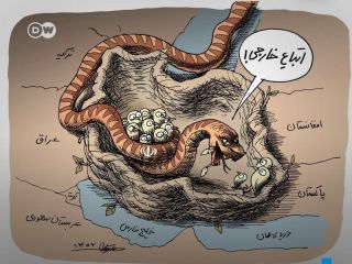 کاریکاتور «اتباع خارجی یا ایرانیان بدون شناسنامه» کاری از مانا نیستانی
