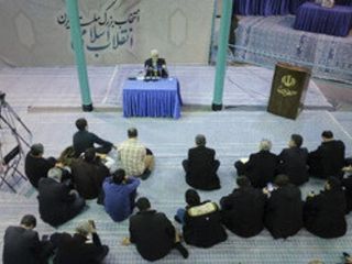عکس روز: سخنرانی سعید جلیلی در مسجد خالی از جماعت جماران