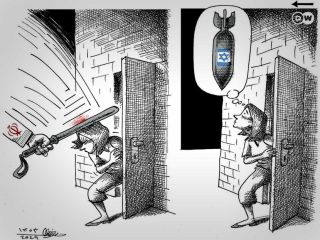 کاریکاتور« انتقام سخت از زنان» - کاری از مانا نیستانی