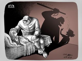 کاریکاتور«بابایی خسته است، امروز خیلی کار کرده... » - کاری از مانا نیستانی