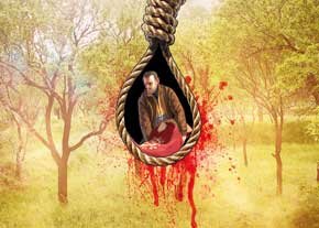 قاتل دختر جوان خود را دار زد قاتل دختر جوان خود را دار زد