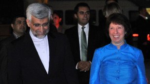 دیدار اشتون با وزرای خارجه ۱+۵ پس از مذاکره با جلیلی