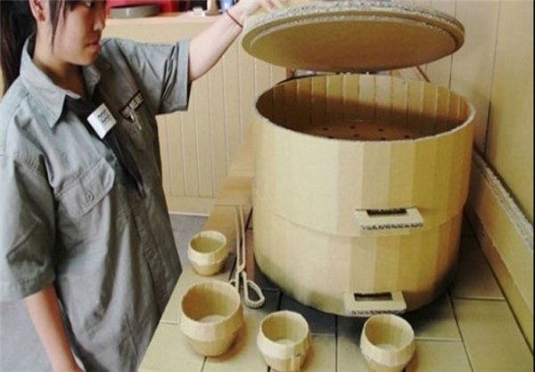 رستورانی از جنس کارتن و کاغذ! 