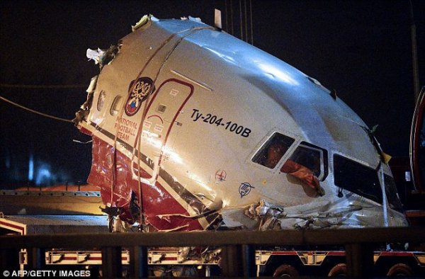 سقوط و چند تکه شدن توپولف روسی در فرودگاه مسکو