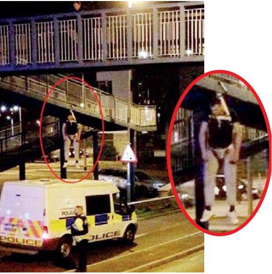 شوخی احمقانه روی پل عابر پیاده