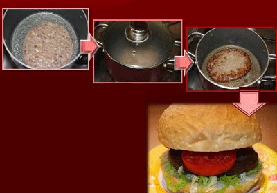 ساندویچ همبرگر ساندویچ همبرگر