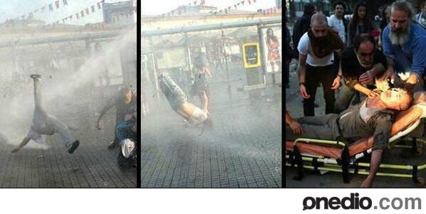 حمله خشونت‌آمیز پلیس استانبول به تظاهرکنندگان 2